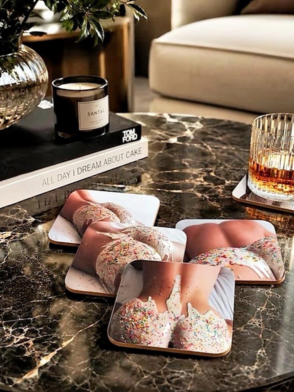 Ice My Cake Coasters (Set of 4) Brand New